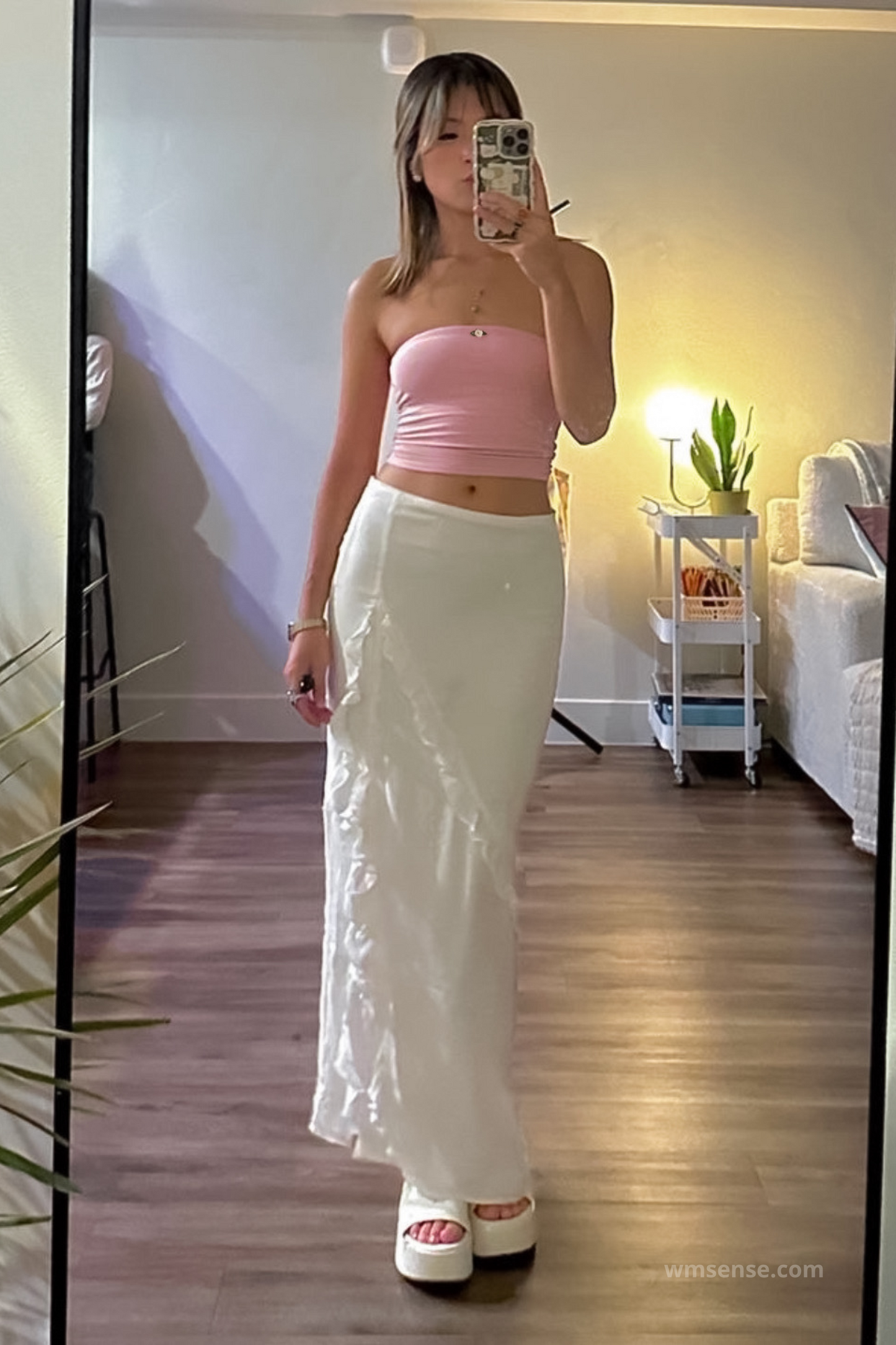 LILY TUBE TOP BLUSH-PINK