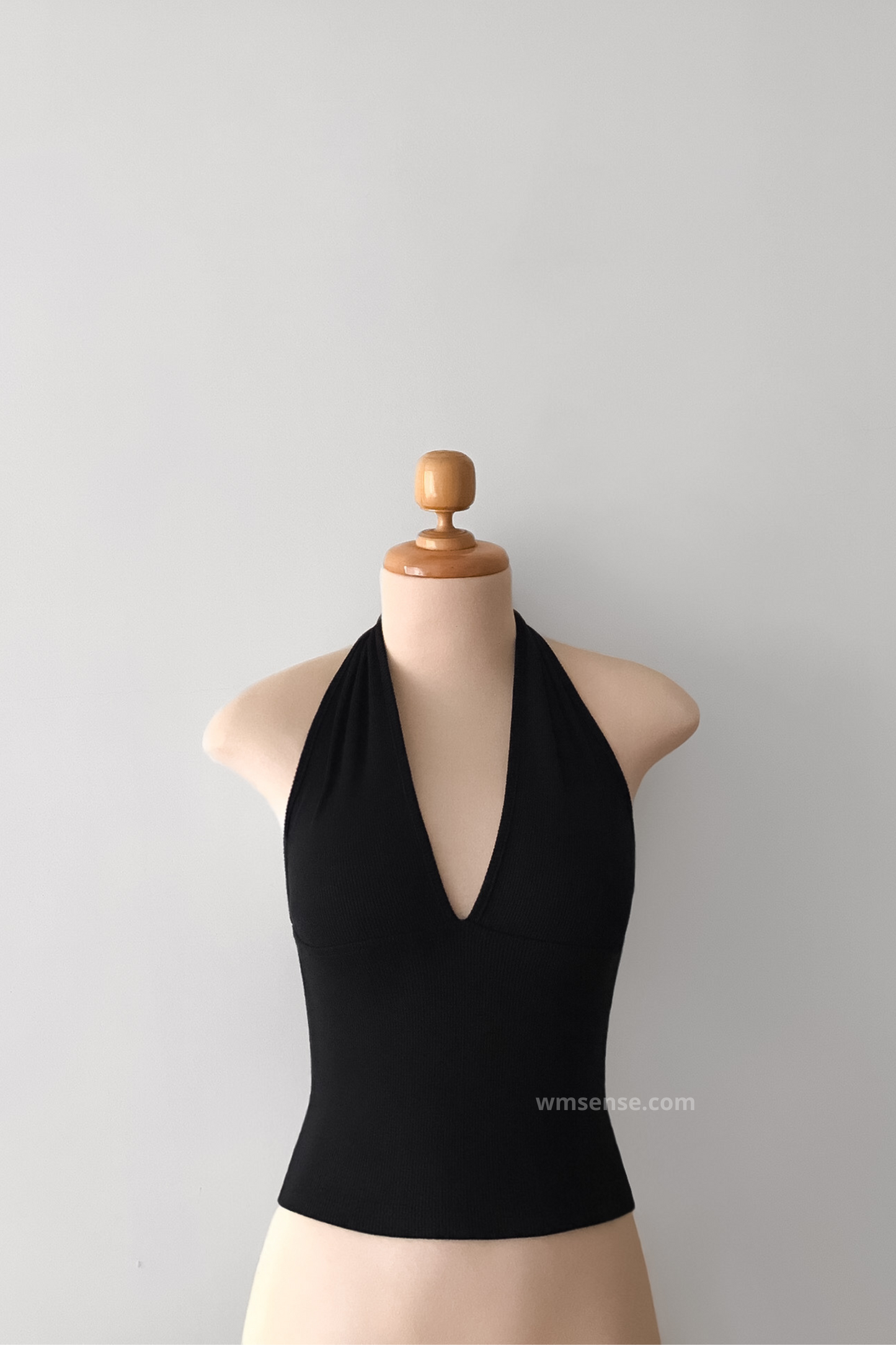 YASMIN LONG TOP BLACK