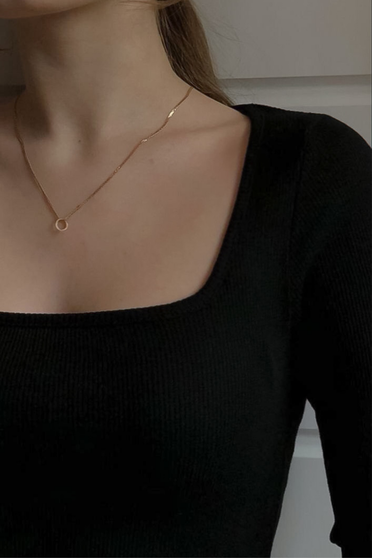 ROSE SQUARE LONG BLACK