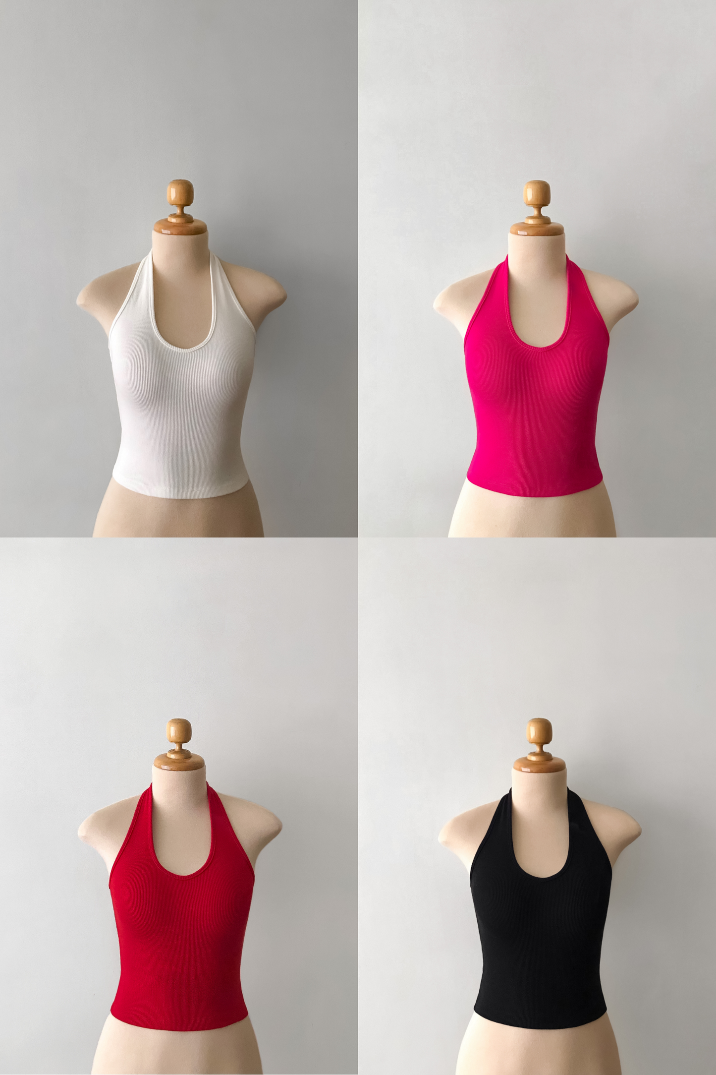 ALBA HALTER TOP ROJO