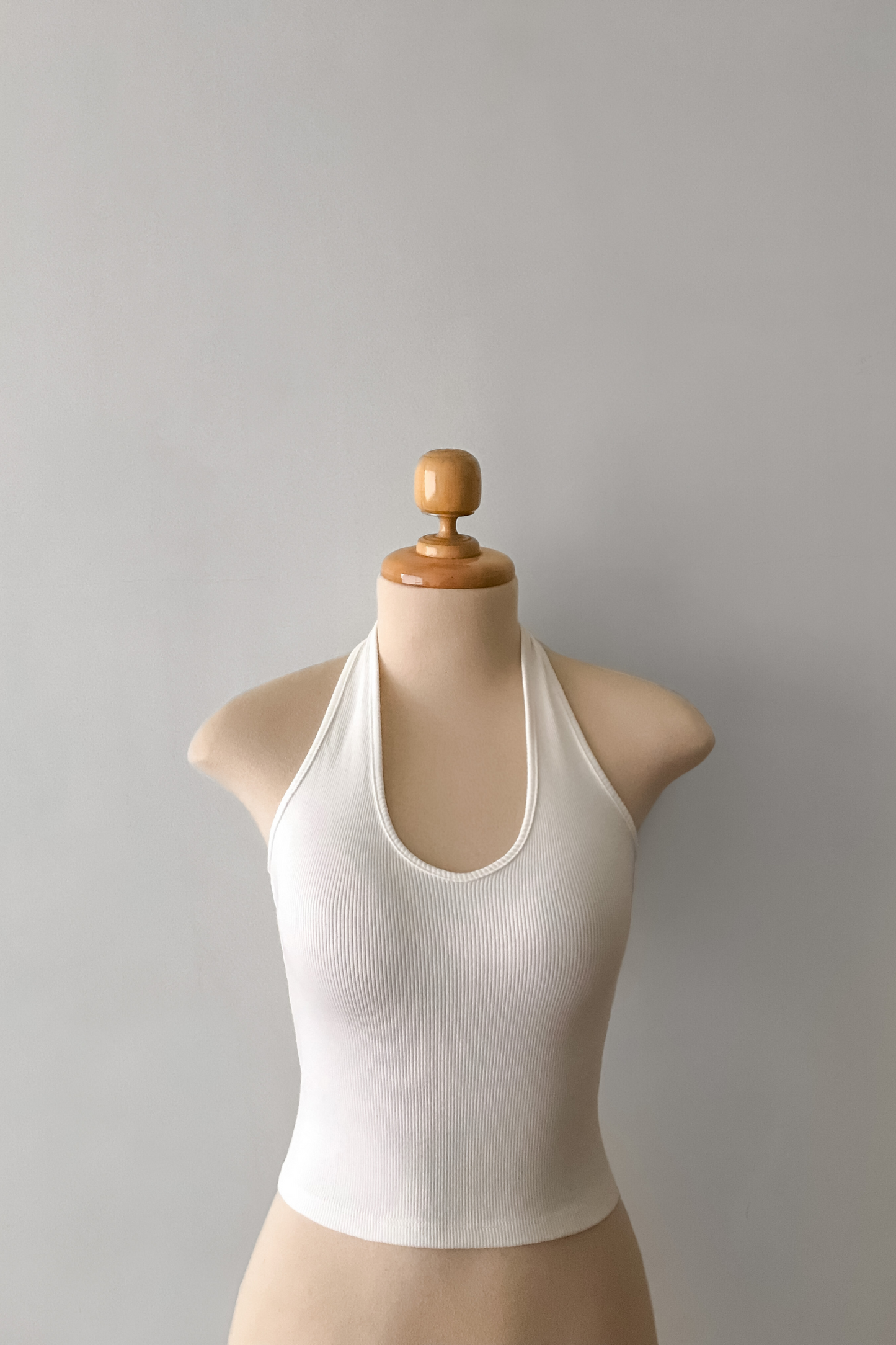 ALBA HALTER TOP BLANCO