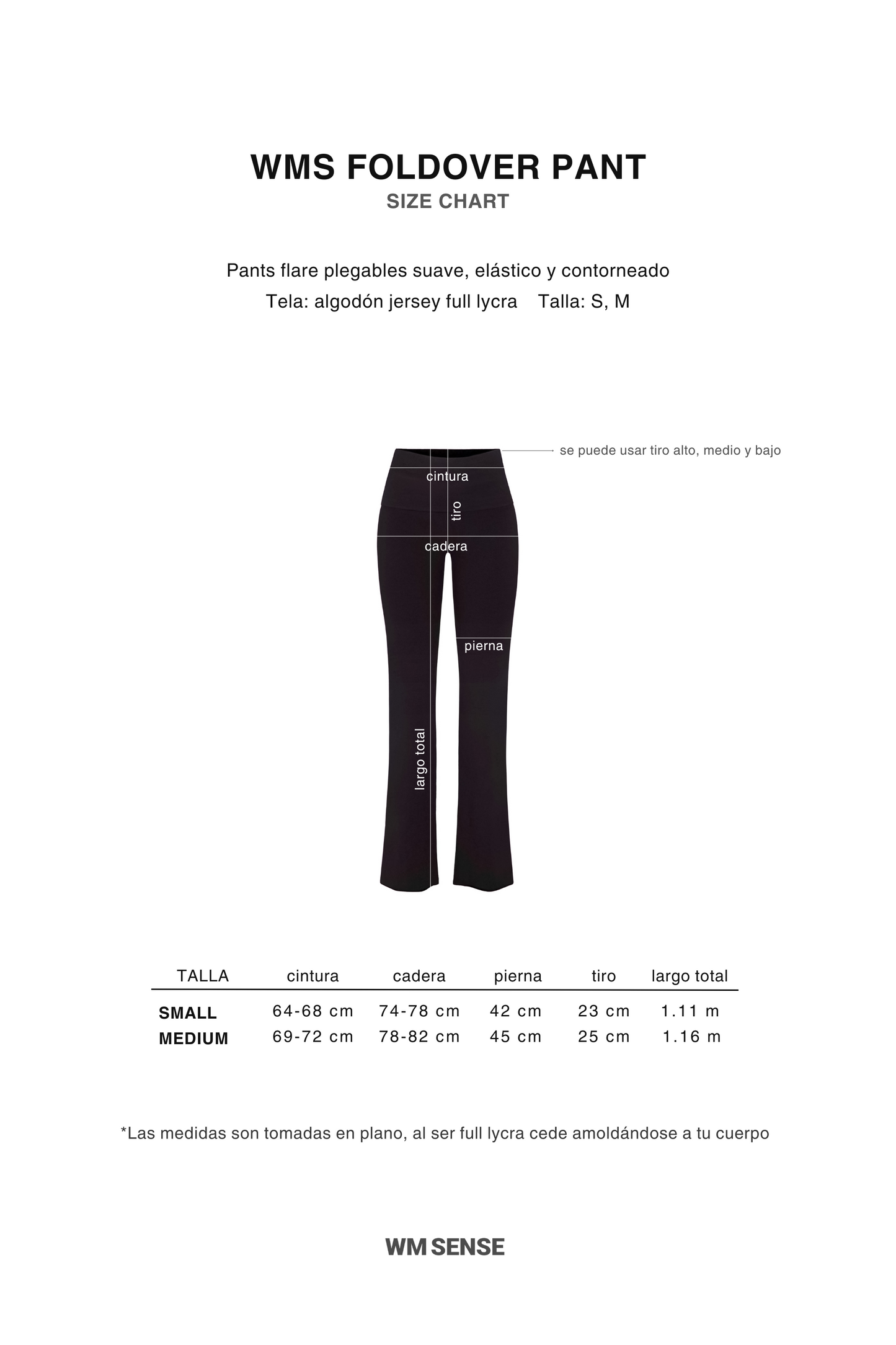 WMS FOLDOVER PANT