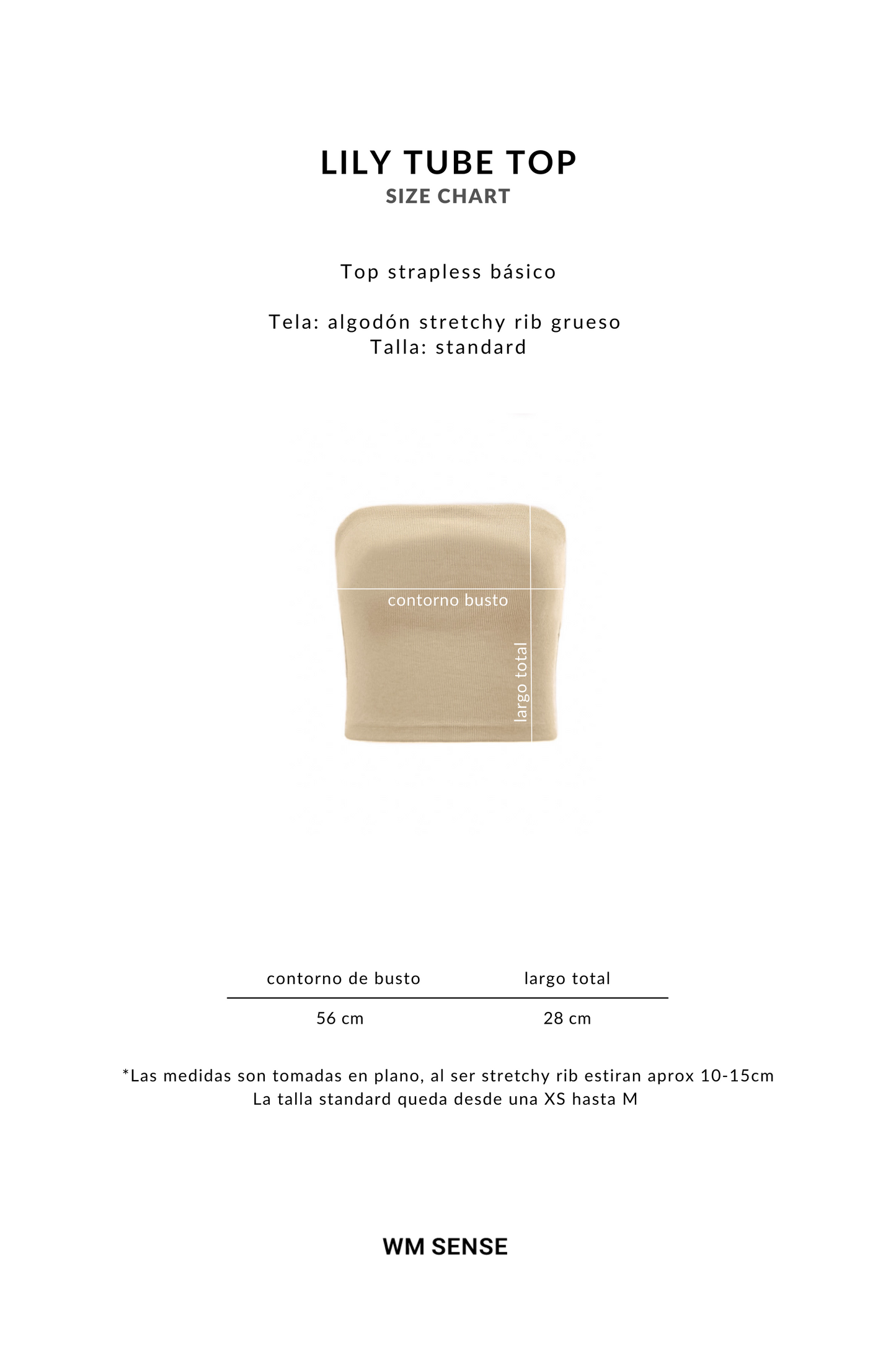 LILY TUBE TOP BEIGE