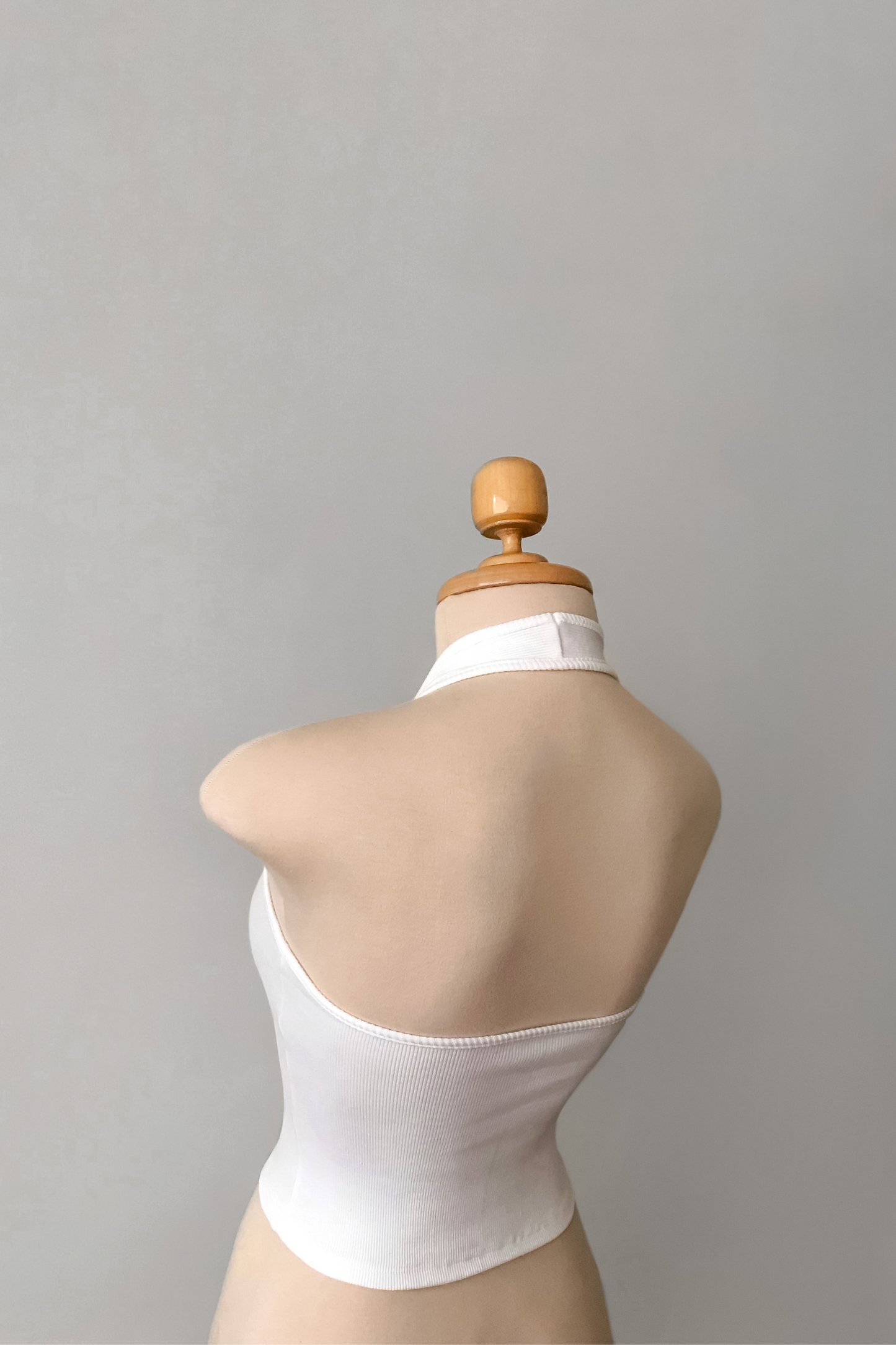 ALBA HALTER TOP BLANCO