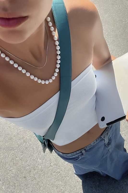 LILY TUBE TOP PEARL-WHITE