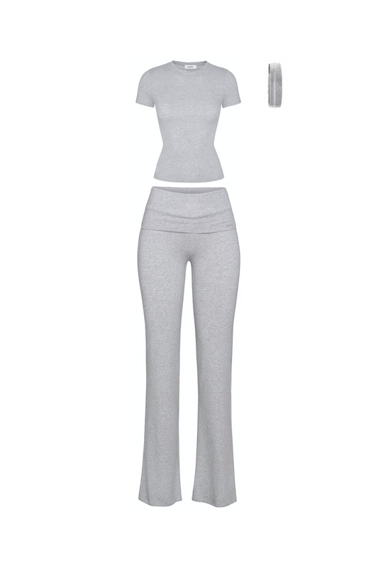EFFORTLESS SET WMS (short sleeve) GREY