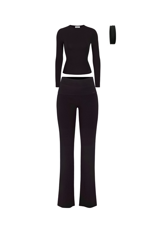 EFFORTLESS SET WMS (long sleeve) BLACK