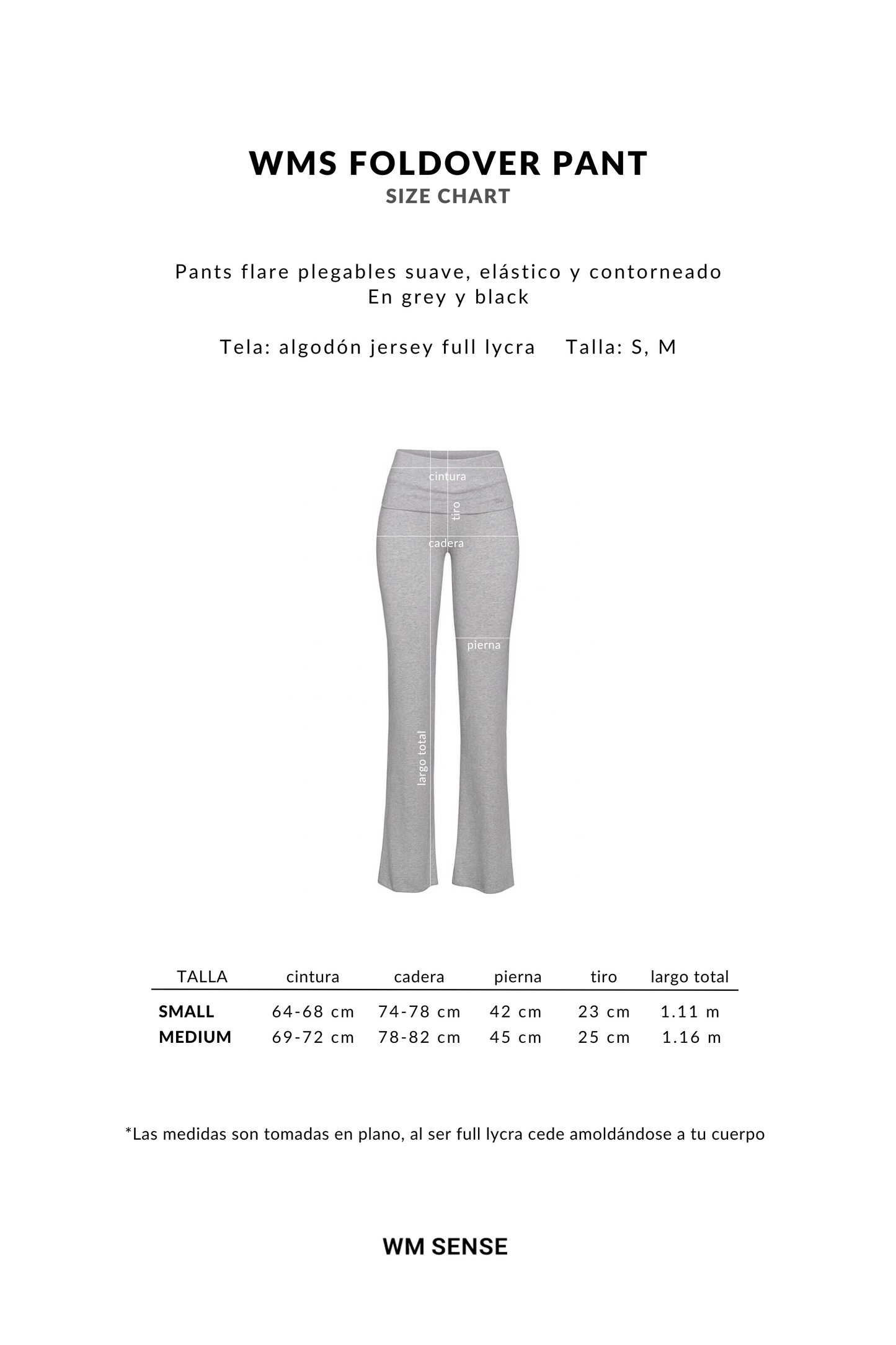 WMS FOLDOVER PANT