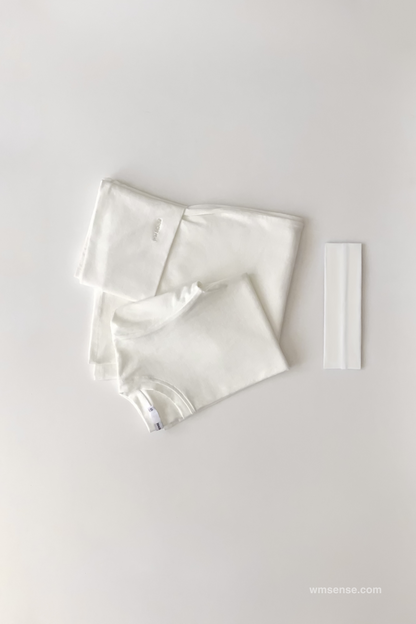 EFFORTLESS SET WMS (short sleeve) IVORY