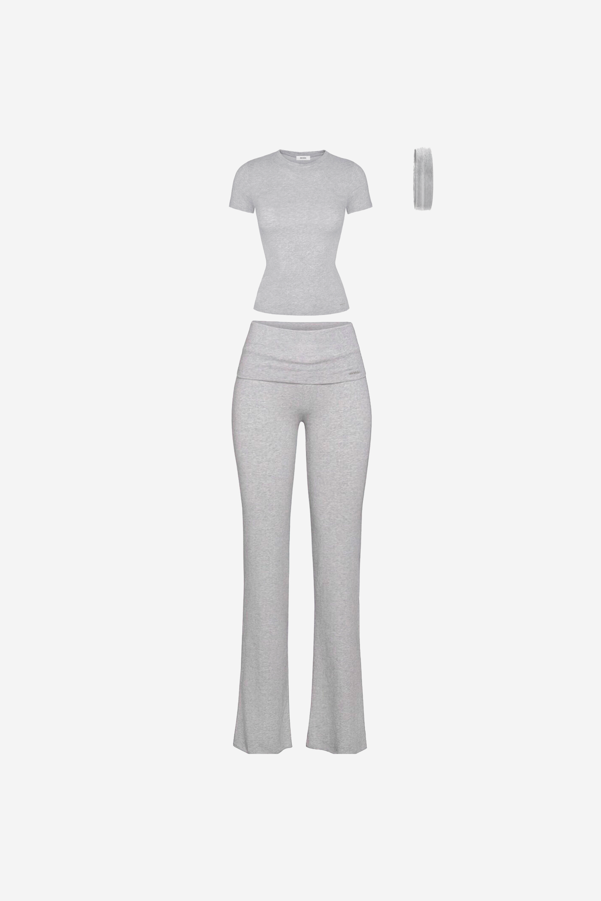 EFFORTLESS SET (short sleeve) GREY