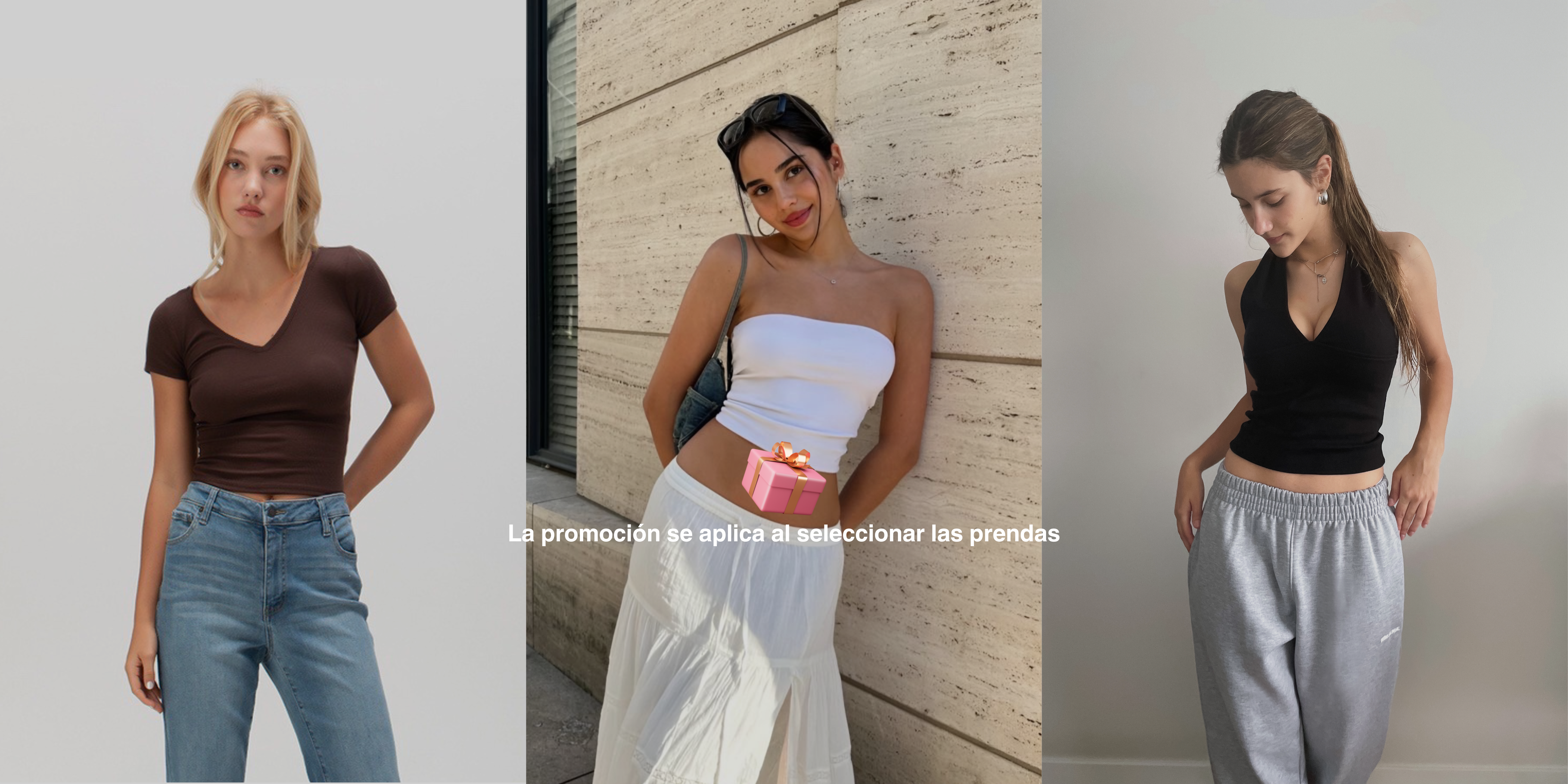 PACK 3 TOPS X S/49.90!