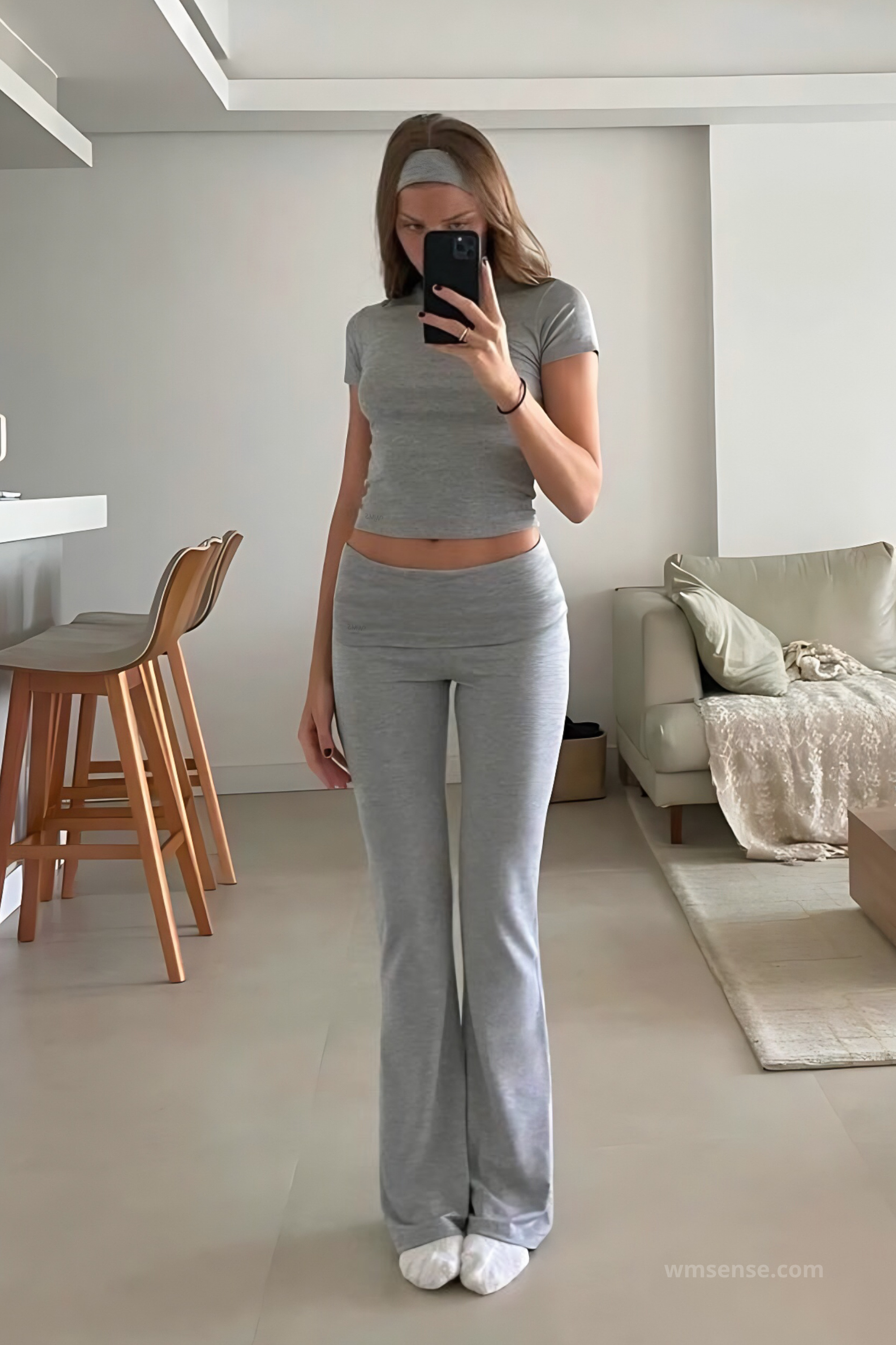 EFFORTLESS SET (short sleeve) GREY