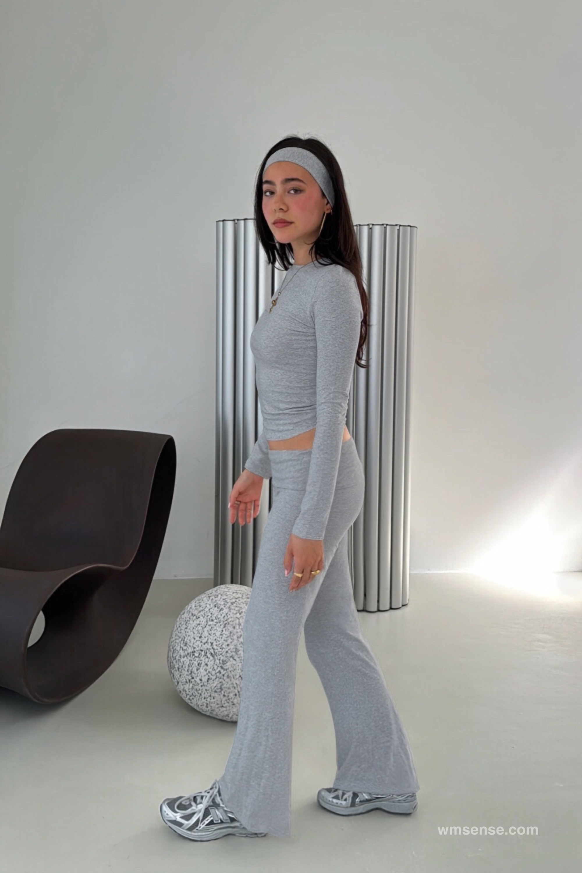 EFFORTLESS SET LONG SLEEVE GREY
