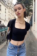 DANI SQUARE TOP BLACK
