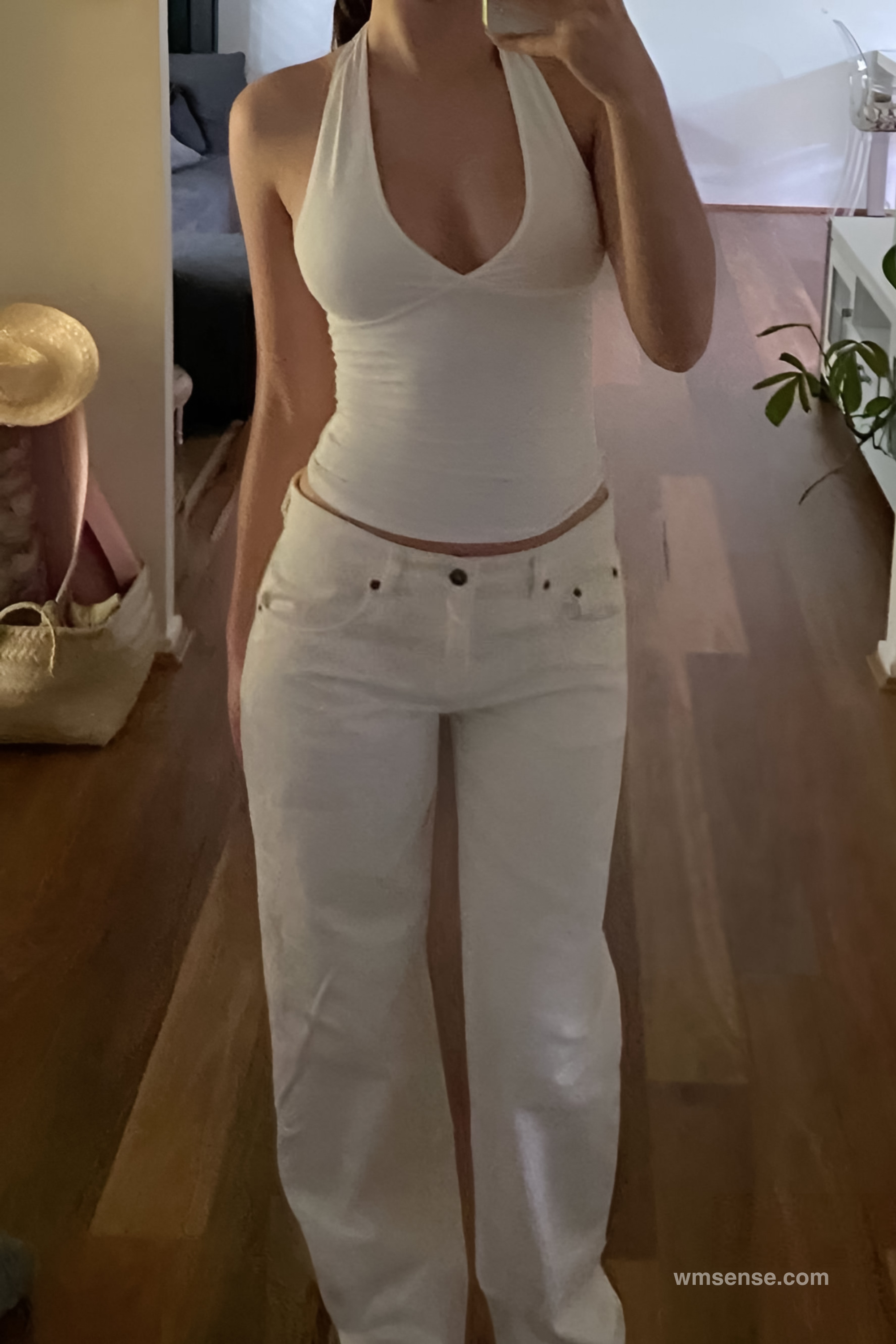 YASMIN LONG TOP WHITE