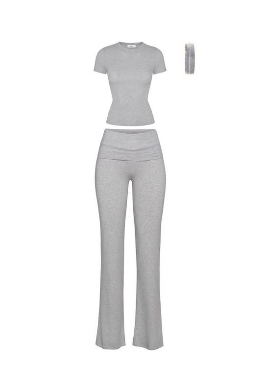 EFFORTLESS SET WMS (short sleeve) GREY