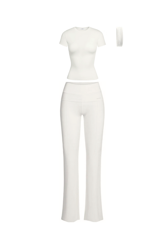 EFFORTLESS SET WMS (short sleeve) IVORY
