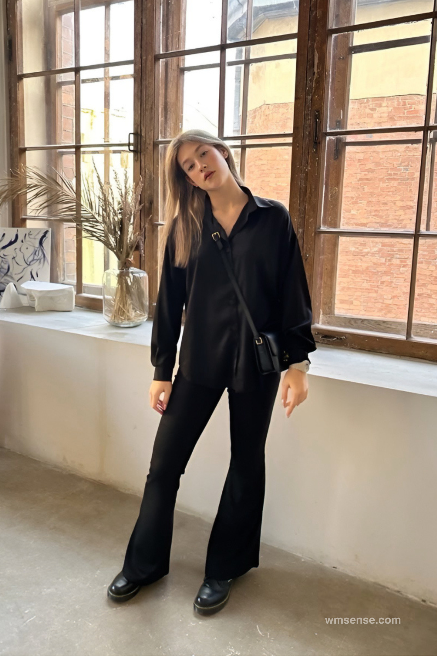 KENDALL TROUSERS FLARE BLACK