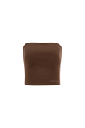 LILY TUBE TOP CHOCOLATE-BROWN